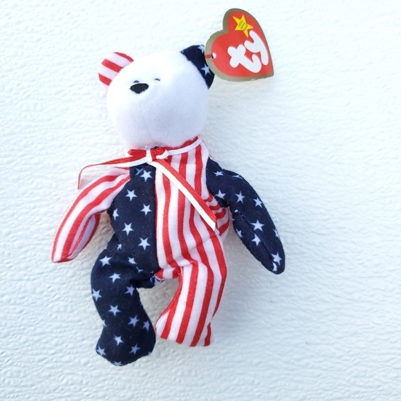 SPANGLE Ty Teenie Beanie Baby The Bear Vintage - Picture 2 of 7